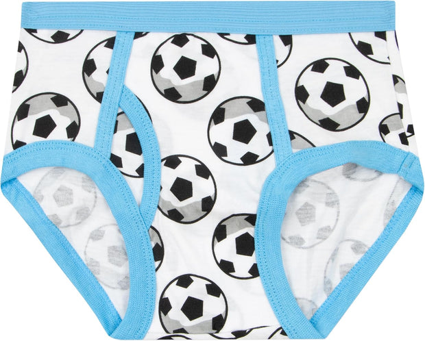 Harry Bear Boys Underwear | Football Briefs 5 Pack | Soft Cotton Boys Briefs | Ages 3 to 8 Years