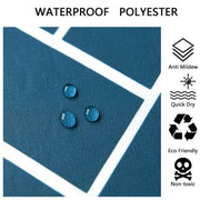 New Waterproof Polyester Fabric Bathroom Shower Curtain Sheer Panel 12 Hooks