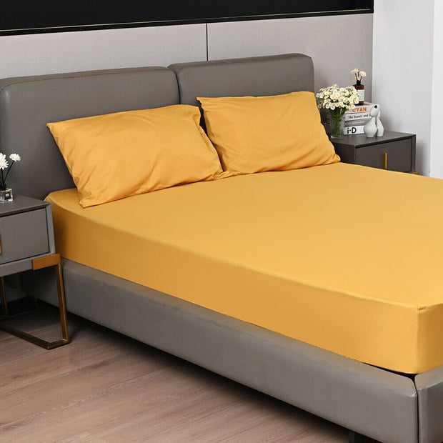 EXTRA DEEP Fitted Sheet 25CM/40CM Bed Sheet Single Double Super King