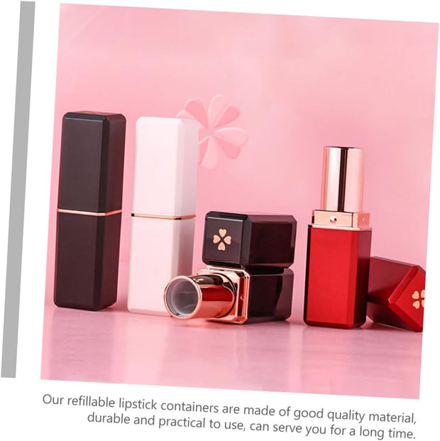 DOITOOL DIY Cosmetics Containers 6Pcs Empty Lipstick Tubes Household Makeup Lipstick Tube