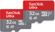 Sandisk 32GB Ultra Microsdhc Card + SD Adapter up to 120 Mb/S with A1 App Performance UHS-I Class 10 U1