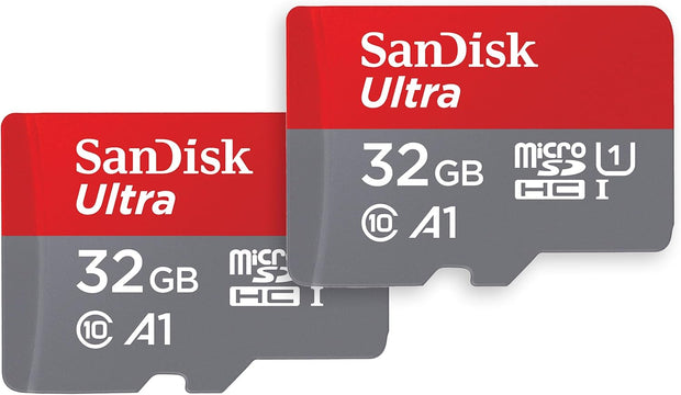 Sandisk 32GB Ultra Microsdhc Card + SD Adapter up to 120 Mb/S with A1 App Performance UHS-I Class 10 U1
