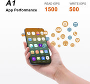 KOOTION 64 GB Micro SD Card, 4K Camera Pro, UHD Video for Gopro, Action Camera, Drone, Smartphone, R/W up to 90/35 Mb/S Microsdxc Memory Card UHS-I U3 A1 V30