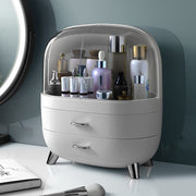 Xlarge Cosmetic Skincare Organiser Tabletop Make-Up Storage Case 2 Drawers Box