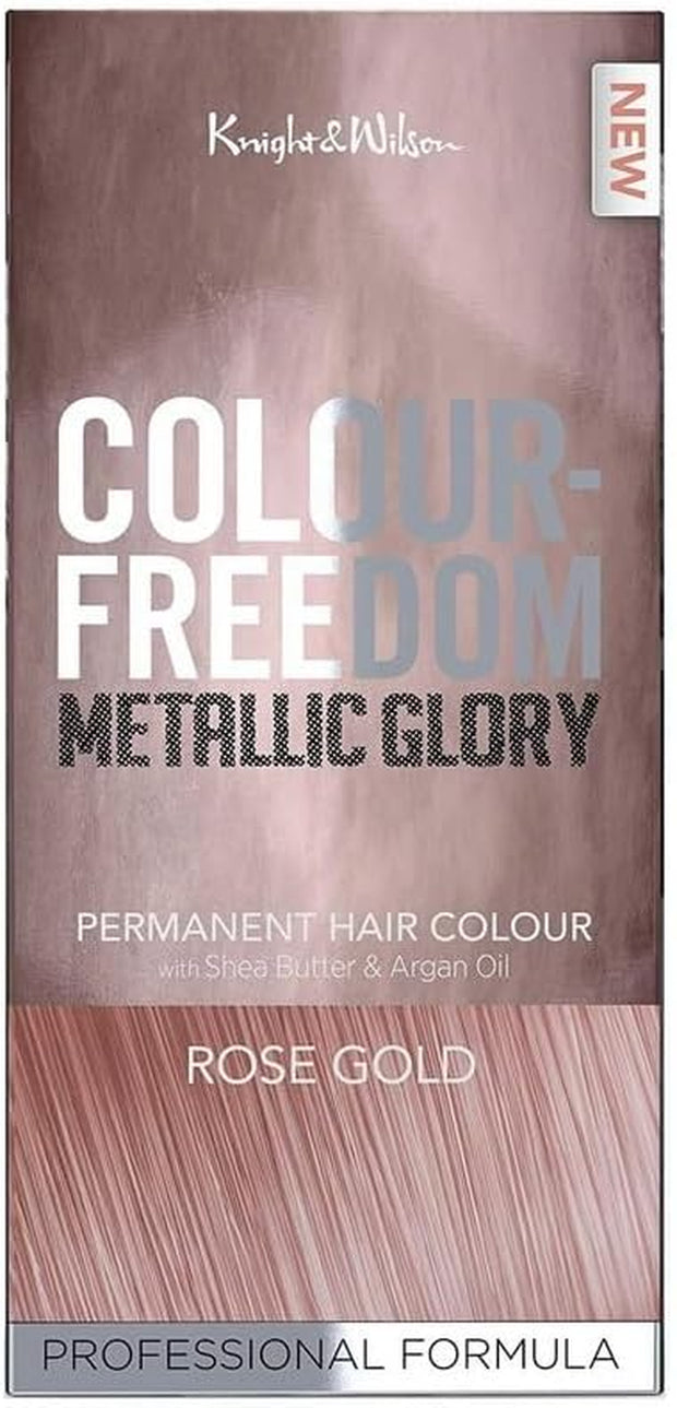 Colour Freedom Metallic Permanent Silver Violet Conditioning Hair Dye. Infused with Shea Butter and Argan Oil for Ultra Glossy Conditioned Hair. 100% Grey Coverage. by Knight & Wilson.