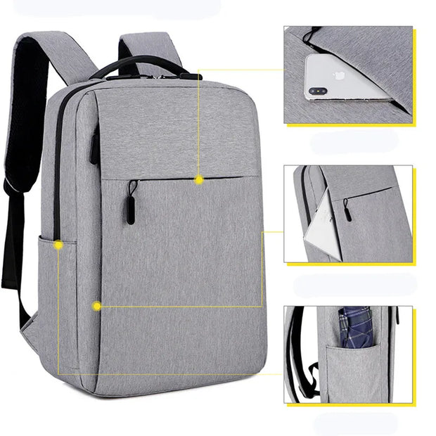 2024 New Leisure Outdoor Sports Backpack Fashion Business Travel 15.6Inch Laptop Backpack Waterproof Anti-Theft Student Backpack