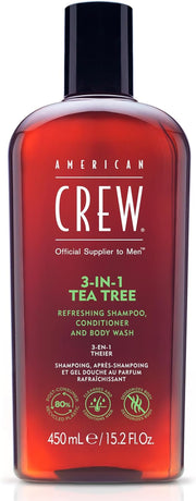 3-In-1 Shampoo, Conditioner & Body Wash Tea Tree 450Ml