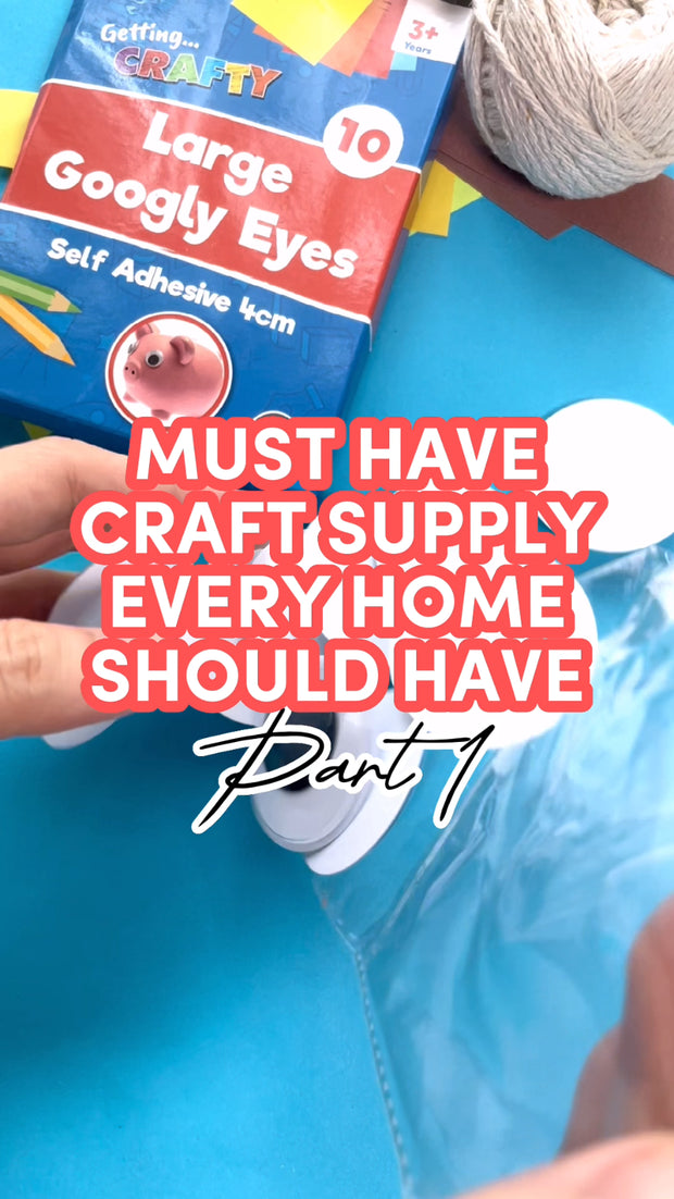 10-50 Large Self Adhesive Googly Eyes 40Mm Stick on Sticky Wobbly Wiggly Craft