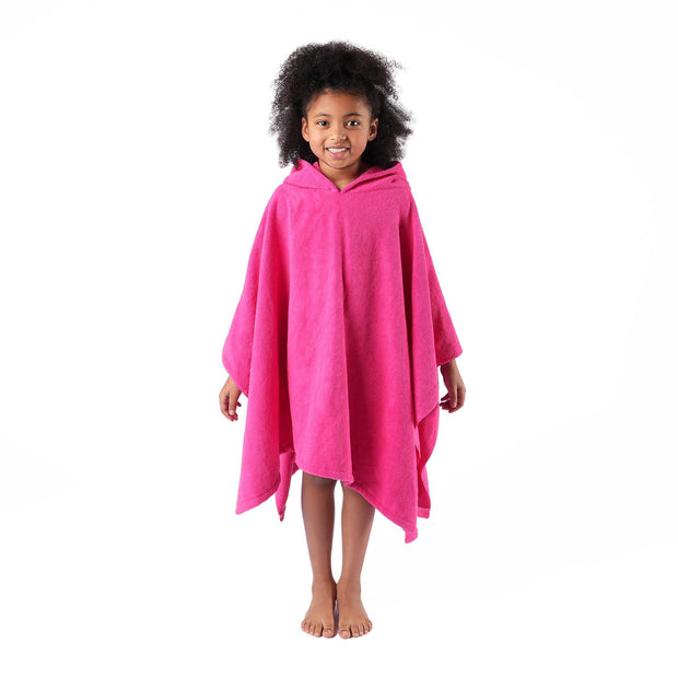Brentfords Poncho Towel Childrens Absorbent Hood Quick Drying Beach Travel Robe