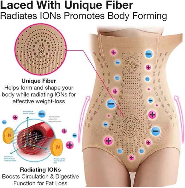 Women High Waist Slimming Tummy Control Knickers Body Shaper Briefs Underwear