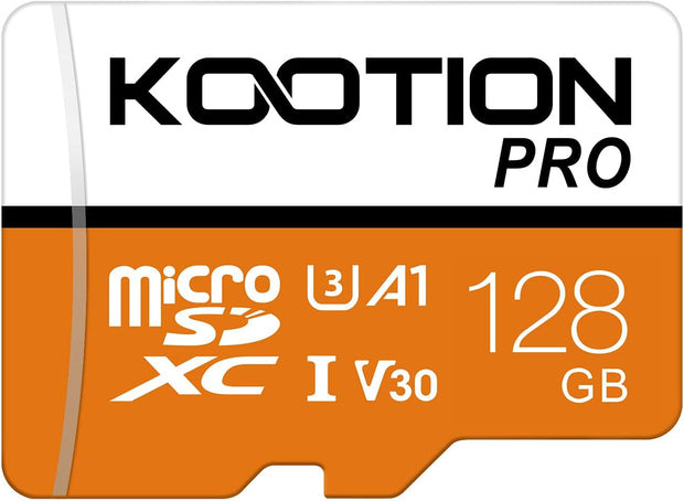 KOOTION 64 GB Micro SD Card, 4K Camera Pro, UHD Video for Gopro, Action Camera, Drone, Smartphone, R/W up to 90/35 Mb/S Microsdxc Memory Card UHS-I U3 A1 V30