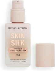 Makeup Revolution, Skin Silk Serum Foundation, Light to Medium Coverage, Contains Hyaluronic Acid, F7, 23Ml