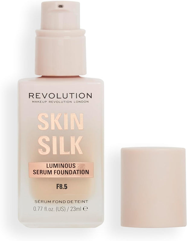 Makeup Revolution, Skin Silk Serum Foundation, Light to Medium Coverage, Contains Hyaluronic Acid, F7, 23Ml