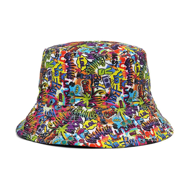 2024 Fashion Summer Paisley Print Fisherman Hat Reversible Harajuku Bucket Hats for Women Men Street Hip Hop Cap Fishing Hat