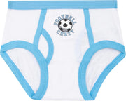 Harry Bear Boys Underwear | Football Briefs 5 Pack | Soft Cotton Boys Briefs | Ages 3 to 8 Years