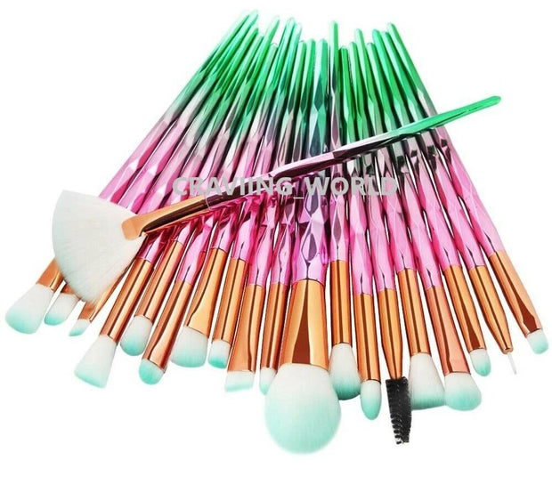 20PCS Make up Brushes Set Eyeshadow Eyeliner Lip Powder Foundation Blusher Tool