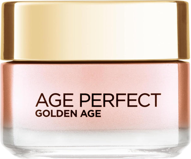 L’Oréal Paris Age Perfect Golden Age Rosy Radiant Eye Cream 50+, Target Dark Circles, Eye Contour Intensely Hydrated, Moisturised and Revitalised, Peony Native Cells, Calcium and Vitamin B3, 15Ml