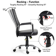 Massage Office Chair Gaming Computer Desk Swivel Recliner Chair Leather Footrest