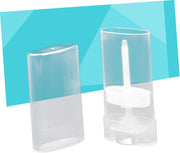 DOITOOL 10Pcs Lipstick Tube Empty Lip Balm Containers Oval Lip Tubes Clear Container Moisturizer Lip Gloss Storage Containers Empty Lip Balm Tube Moisten the Lips Powder Tube