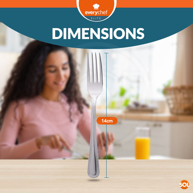 4-16Pk Stainless Steel Dinner Forks Cutlery Dining Table Kitchen Set Pastry Cake