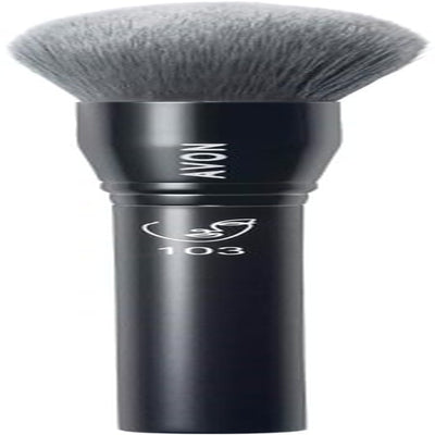 Full-Coverage Foundation Brush, with Domed Head for Full Coverage and Blending Larger Areas of the Face, Vegan Friendly with a Handle Made from Recycled Plastic.