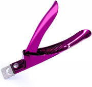 MELODYSUSIE Nail Clippers Tip Cutters for Acrylic False Fake Gel Artificial Nails Rustproof Sharp Professional Manicure Pedicure Trimmer Nail Care Tools, Plum