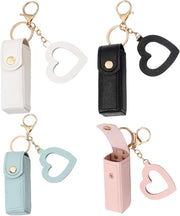 Lipstick Case 2PCS Lipstick Holder with Mirror Lip Balm Keyring Sleeves Small Lipstick Pouch Style2, Lipstick Holder