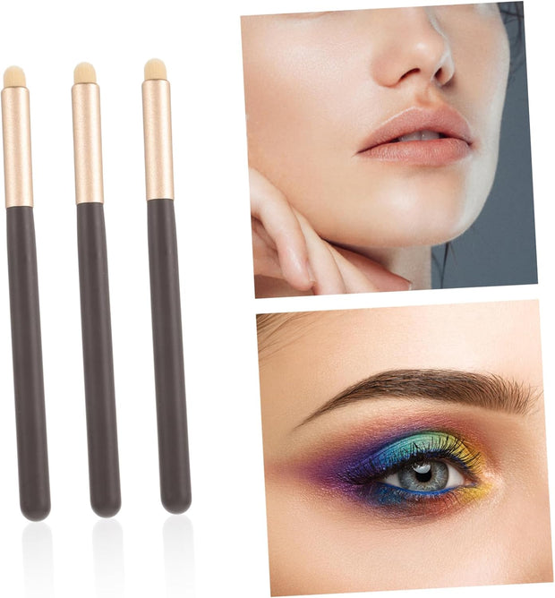 Didiseaon Mini Lip Brush Set 3Pcs Lipstick Applicators Lip Makeup Tools Lipstick Brush for Lipstick Lip Gloss Applicators for Home Use and Cosmetics Store