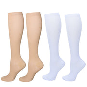 1/2Pair Knee High 20-30Mmhg Compression Graduated Support Socks Men'S Women'S