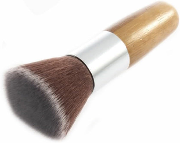 Flat Top Buffer Wooden Liquid Foundation Powder Bronzer Makeup Brush by Broadfashion