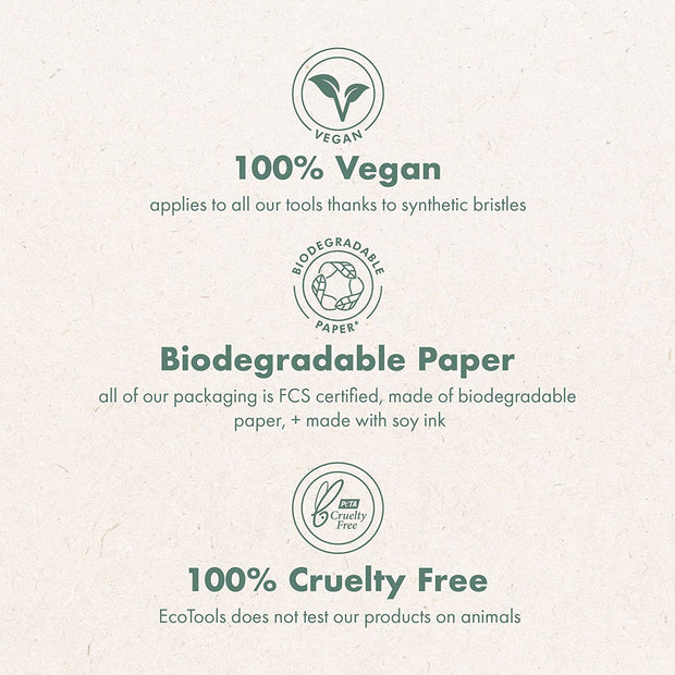 Daily Defined Eye Brush Kit + Storage Tray, Eco-Friendly Makeup Brushes for Liquid, Powder, & Cream Eyeshadow & Eyeliner Application, Synthetic Hair, Vegan and Cruelty Free, 5 Piece Set