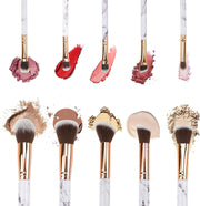 10 Pcs Kabuki Makeup Brushes Set Eye Shadow Blusher Face Powder Foundation UK