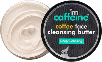 Mcaffeine Coffee Face Cleansing Butter - Shea Butter and Coconut Oil Infused - Non-Greasy Oil Cleanser - Suitable for All Skin Types - 100 G