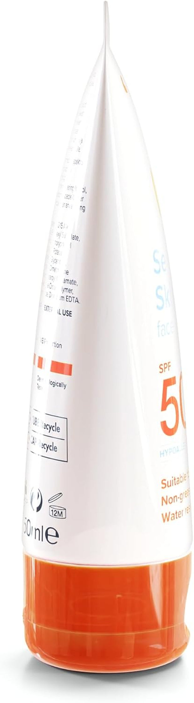 Sensitive Skin Face Sun Lotion | SPF 50+, Very High Protection, Hypoallergenic Sunscreen, Suitable for Kids, Water Resistant, 50Ml