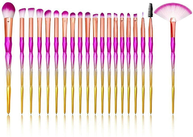 20PCS Make up Brushes Set Eyeshadow Eyeliner Lip Powder Foundation Blusher Tool