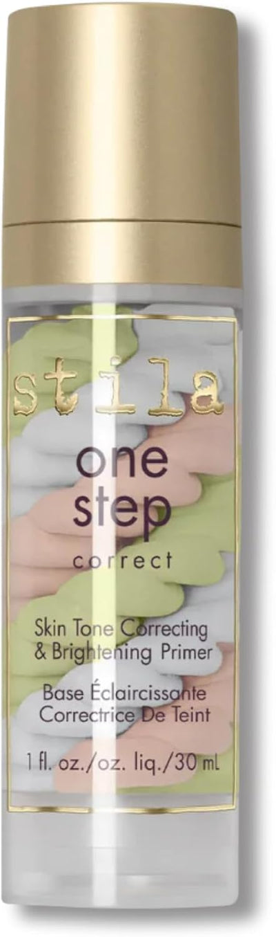 Stila One Step Correct Skin Tone Color Corrector – All in 1 Brightening Primer Serum & Make-Up Primer for Even Skin - 30Ml