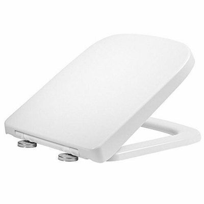 Luxury Square Toilet Seat Heavy Duty White Soft Close Top Quick Release Hinges