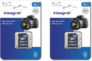 Integral 16GB SD Card High Speed Memory SDHC up to 100Mb/S V10 UHS U1