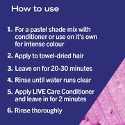 Schwarzkopf  Ultra Brights Shocking Pink Semi-Permanent Hair Dye 093, Pink Hair Dye for Bright or Pastel Hair Colour, Vibrant Colour Lasts up to 15 Washes