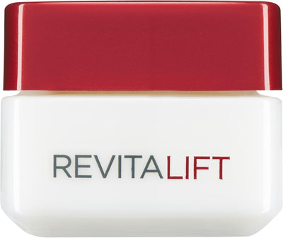 L’Oréal Paris Revitalift Hydrating Day Cream, Clinically Proven to Visibly Firm Skin & Reduce Wrinkles; Moisturises, and Hydrates Skin; Formulated with Pro-Retinol and Elasti-Peptides, 50Ml