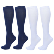 1/2Pair Knee High 20-30Mmhg Compression Graduated Support Socks Men'S Women'S