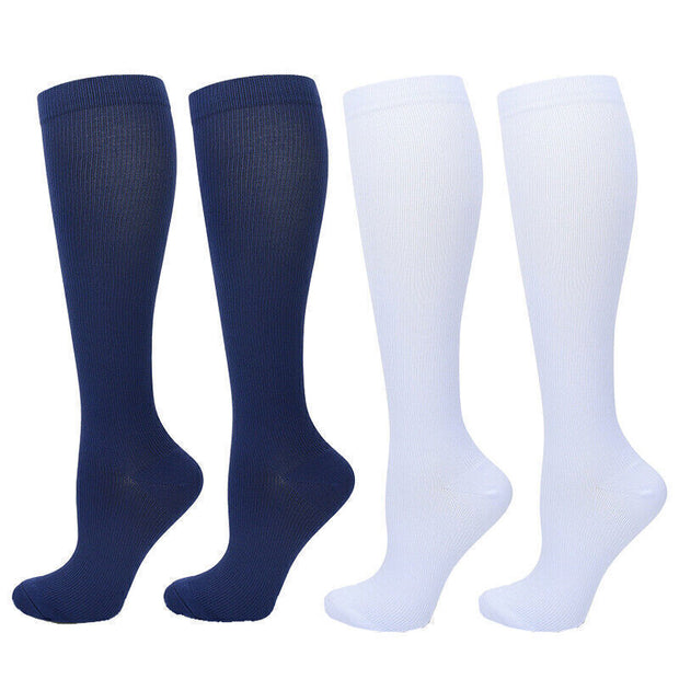 1/2Pair Knee High 20-30Mmhg Compression Graduated Support Socks Men'S Women'S
