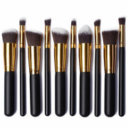 10 Pcs Make up Brushes Kabuki Eye Shadow Blusher Face Foundation Makeup Brush