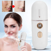 Nano Face Mist Sprayer, Portable Moisturizing Face Humidifier with USB Charging, White