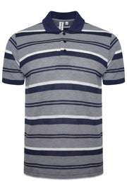 Mens Striped Polo Shirt Short Sleeve Pique T Shirt Premium Designer Summer Top