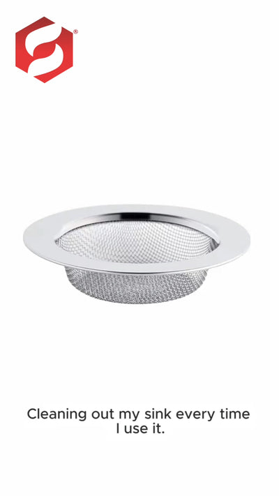 STAINLESS STEEL SINK BATH PLUG HOLE STRAINER DRAINER BASIN HAIR TRAP COVER