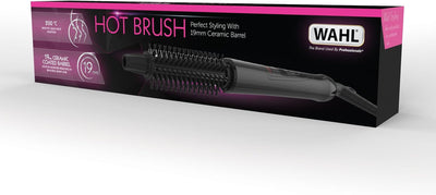 Wahl Hot Brush, Barrel Hot Hairbrush, Ceramic Coated Barrel, round Brush for Women, Heated round Brush, Add Volume to Hair, Smooth Results, Hair Styling Tool, 19Mm, Multicolor