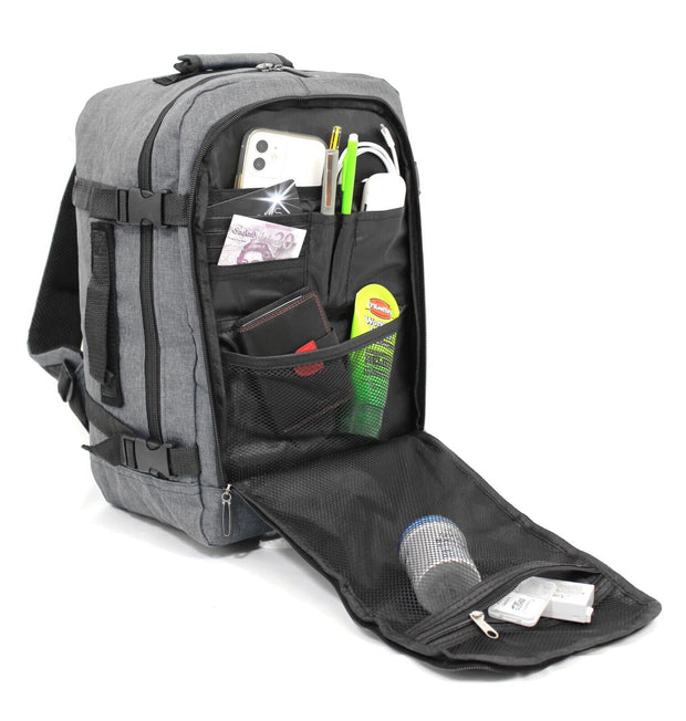 RYANAIR 40X20X25Cm EASYJET Underseat Cabin Approved Backpack Rucksack Travel Bag