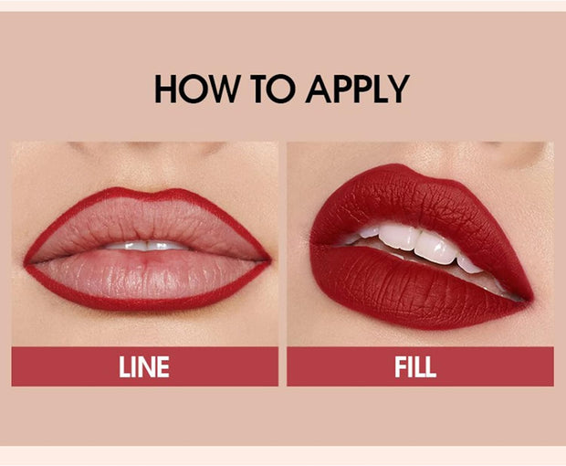 Enmart 6 Pcs Matte Lipstick Set, Lip Liner Crayon Pencil, Nude Longwear Waterproof Long Lasting Soft Pen, Red Brown Lipstic Female Christmas Cosmetic Makeup Lip Gloss Kit for Women