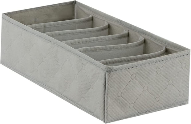 3CPS FOLDABLE UNDERWEAR BRA FABRIC SOCKS BOX STORAGE ORGANISER DRAWER DIVIDERS